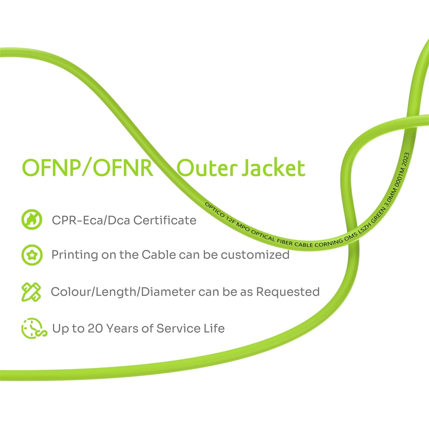 MPO To FC Fanout Patch Cord OM5 MPO To FC Fanout Patch Cord OM5